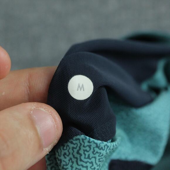 Lululemon Shorts Mens Medium The Short Lined Teal Tie Dye Athletic Running Gym - Picture 4 of 11